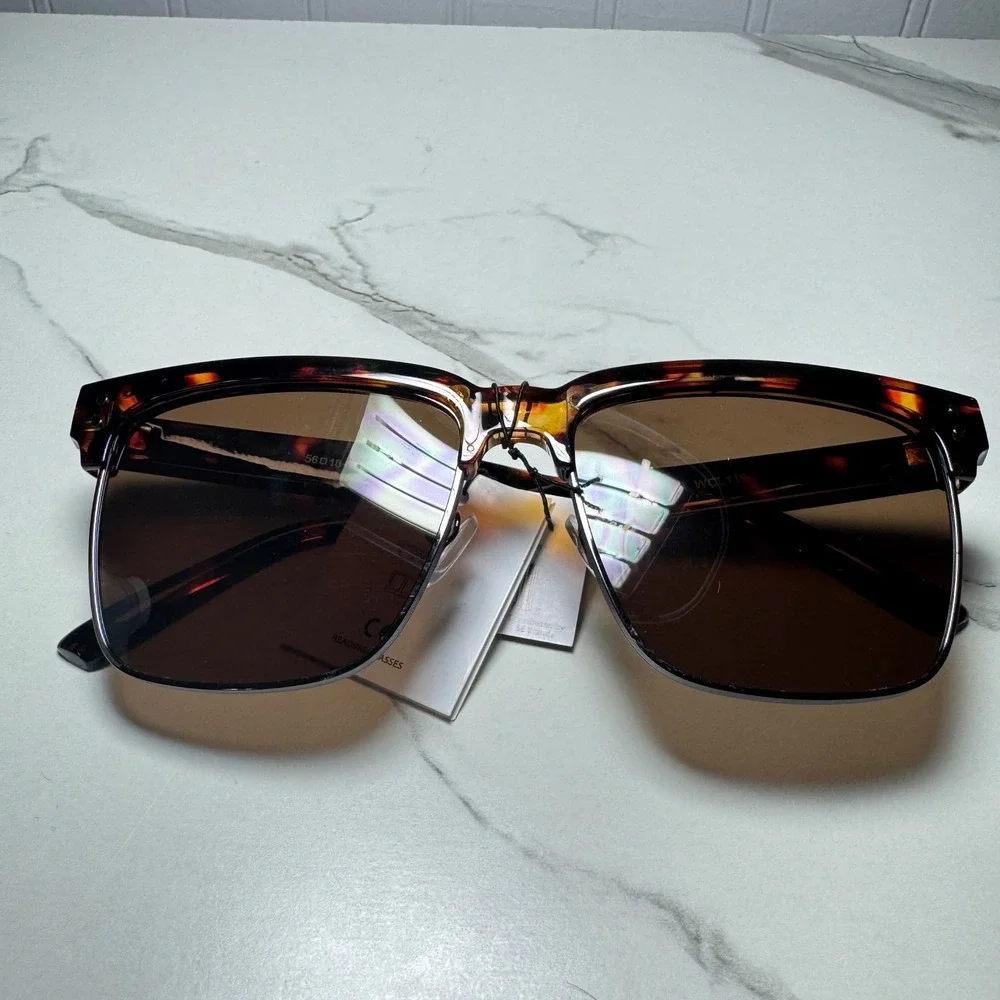 Classic Eyewear Tortoise Shell Square Reading Glasses UV400 WCL119 Tinted Brown